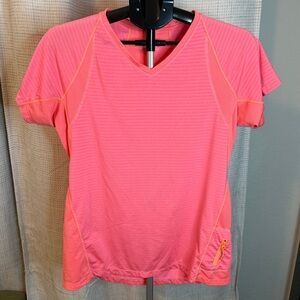 Kirkland Signature Neon Pink V-Neck Active Tee